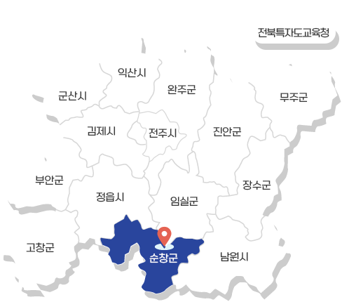 전북특별자치도 행정구역 지도 순창군 활성화