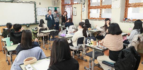 이리여고 방문 및 고3 수능 격려