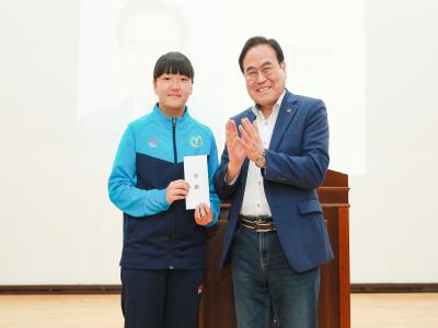 전북체육중학교 여자축구부 창단식