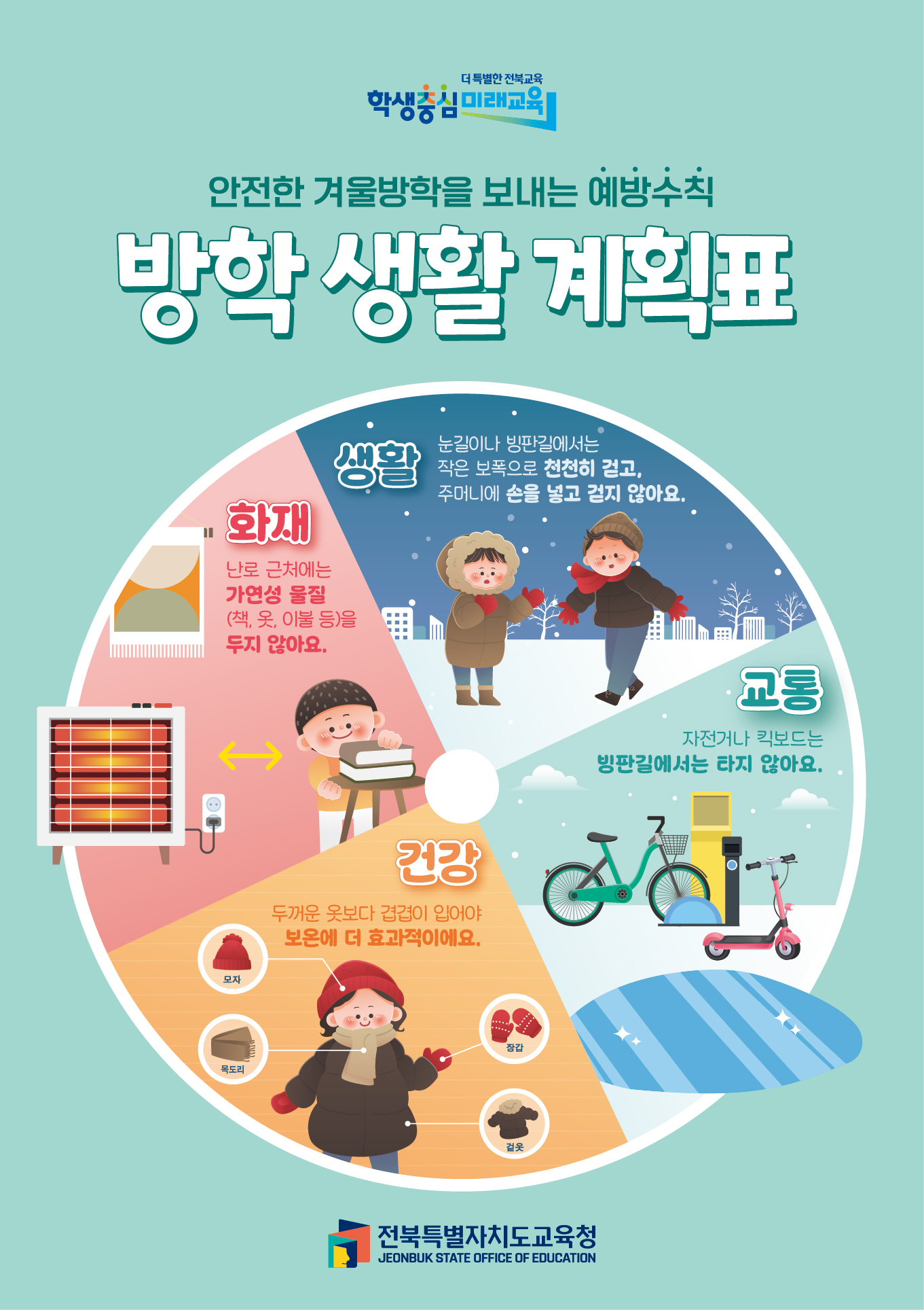 안전한 겨울방학을 보내는 예방수칙 방학 생활 계획표